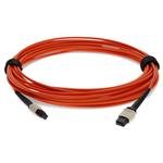 Picture of 8m MPO/UPC to MPO/UPC Orange OM1 OFNR (Riser-Rated) 12-Strand Fiber Patch Cable