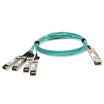 Picture of Arista Networks® to Mellanox® Compatible TAA 100GBase-AOC QSFP28 to 4xSFP28 Active Optical Cable (850nm, MMF, 3m)