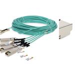 Picture of Cisco® to HP® Compatible TAA 100GBase-AOC QSFP28 to 4xSFP28 Active Optical Cable (850nm, MMF, 25m)