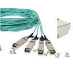 Picture of Cisco® to HP® Compatible TAA 100GBase-AOC QSFP28 to 4xSFP28 Active Optical Cable (850nm, MMF, 25m)