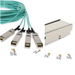 Picture of Cisco® to HP® Compatible TAA 100GBase-AOC QSFP28 to 4xSFP28 Active Optical Cable (850nm, MMF, 30m)