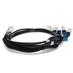 Picture of Intel® XXV4DACBL3M to Arista Networks® CAB-S-S-25G-3M Compatible TAA Compliant 100GBase-CU QSFP28 to 4xSFP28 Direct Attach Cable (Passive Twinax, 3m)