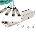 Picture of Juniper Networks® JNP-100G-AOCBO-20M to Cisco® SFP-25G-AOC20M Compatible TAA 100GBase-AOC QSFP28 to 4xSFP28 Active Optical Cable (MMF, 850nm, 20m)