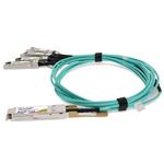 Picture of Mellanox® MFA7A50-C003 to Arista Networks® AOC-S-S-25G-3M Compatible TAA 100GBase-AOC QSFP28 to 4xSFP28 Active Optical Cable (850nm, MMF, 3m)