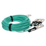 Picture of Cisco® to Mellanox® Compatible TAA 400GBase-AOC QSFP-DD 400G to 4xQSFP56 100G PAM-4 Active Optical Cable (850nm, MMF, 1.5m)