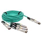 Picture of Cisco® to Mellanox® Compatible TAA 400GBase-AOC QSFP-DD 400G to 4xQSFP56 100G PAM-4 Active Optical Cable (850nm, MMF, 1.5m)