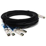 Picture of Arista Networks® CAB-Q-S-3M to Cisco® SFP-H10GB-CU3M Compatible TAA 40GBase-CU QSFP+ to 4xSFP+ Direct Attach Cable (Passive Twinax, 3m)