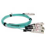 Picture of Cisco® QSFP-4X10G-AOC7M to HP® 487658-B21-AOC Compatible TAA Compliant 40GBase-AOC QSFP+ to 4xSFP+ Direct Attach Cable (850nm, MMF, 7m)