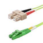 Picture of 8m SC to ALC Lime Green OM5 Duplex OFNR (Riser-Rated) Fiber Patch Cable
