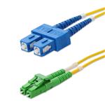 Picture of 8m SC to ALC Yellow OS2 Duplex OFNR (Riser-Rated) SMF Fiber Patch Cable