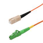 Picture of 8m SC to ALC Orange OM1 Simplex OFNR (Riser-Rated) MMF Fiber Patch Cable