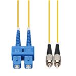 Picture of 1m SC to FC Yellow OS2 Duplex OFNR (Riser-Rated) SMF Fiber Patch Cable