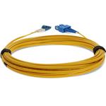 Picture of 0.5m SC to LC Yellow OS2 Duplex OFNP (Plenum-Rated) SMF Fiber Patch Cable