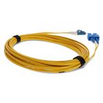 Picture of 0.5m SC to LC Yellow OS2 Duplex OFNP (Plenum-Rated) SMF Fiber Patch Cable