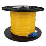 Picture of 100m SC to LC Yellow OS2 Duplex OFNP (Plenum-Rated) SMF Fiber Patch Cable