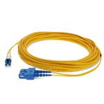 Picture of 12m SC to LC Yellow OS2 Duplex OFNR (Riser-Rated) TAA SMF Fiber Patch Cable