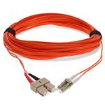 Picture of 15m SC to LC Orange OM2 Duplex OFNR (Riser-Rated) Fiber Patch Cable