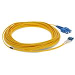 Picture of 18m SC to LC Yellow OS2 Duplex OFNR (Riser-Rated) TAA SMF Fiber Patch Cable