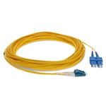 Picture of 18m SC to LC Yellow OS2 Duplex OFNR (Riser-Rated) TAA SMF Fiber Patch Cable