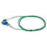 Picture of 1m SC to LC Green OS2 Duplex OFNR (Riser-Rated) SMF Fiber Patch Cable