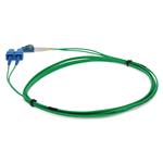 Picture of 1m SC to LC Green OS2 Duplex OFNR (Riser-Rated) SMF Fiber Patch Cable