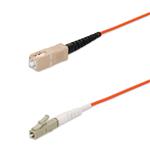 Picture of 1m SC to LC Orange OM2 Simplex LSZH Fiber Patch Cable