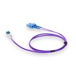 Picture of 2m SC to LC Purple OS2 Duplex OFNR (Riser-Rated) SMF Fiber Patch Cable
