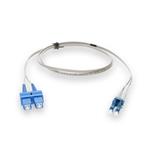 Picture of 5m SC to LC Gray OS2 Duplex OFNR (Riser-Rated) SMF Fiber Patch Cable