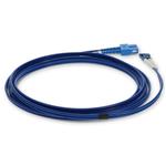 Picture of 5m SC to LC Blue OS2 Duplex Armored OFNR (Riser-Rated) SMF Fiber Patch Cable