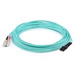 Picture of 15m SC to MT-RJ Aqua OM3 Duplex OFNR (Riser-Rated) Fiber Patch Cable