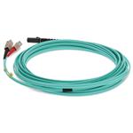 Picture of 1m SC to MT-RJ Aqua OM3 Duplex OFNR (Riser-Rated) Fiber Patch Cable