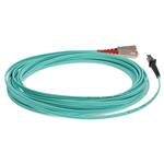 Picture of 1m SC to MT-RJ Aqua OM3 Duplex OFNR (Riser-Rated) Fiber Patch Cable