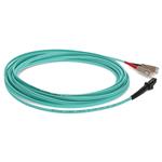 Picture of 1m SC to MT-RJ Aqua OM3 Duplex OFNR (Riser-Rated) Fiber Patch Cable