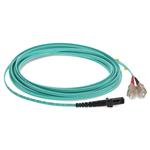 Picture of 1m SC to MT-RJ Aqua OM3 Duplex OFNR (Riser-Rated) Fiber Patch Cable