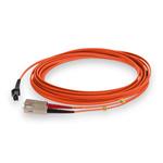 Picture of 4m SC to MT-RJ Orange OM4 Duplex OFNR (Riser-Rated) Fiber Patch Cable