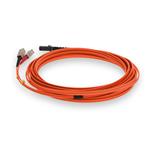 Picture of 4m SC to MT-RJ Orange OM4 Duplex OFNR (Riser-Rated) Fiber Patch Cable