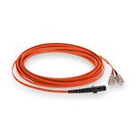 Picture of 4m SC to MT-RJ Orange OM4 Duplex OFNR (Riser-Rated) Fiber Patch Cable