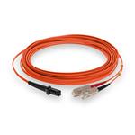 Picture of 4m SC to MT-RJ Orange OM4 Duplex OFNR (Riser-Rated) Fiber Patch Cable
