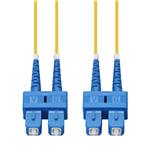 Picture of 1m SC to SC Yellow OS2 Duplex OFNR (Riser-Rated) Fiber Patch Cable