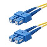 Picture of 1m SC to SC Yellow OS2 Duplex OFNR (Riser-Rated) Fiber Patch Cable