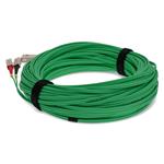 Picture of 30m SC to SC Green OM4 Duplex OFNR (Riser-Rated) Fiber Patch Cable