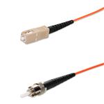 Picture of 10m SC to ST Orange OM1 Simplex LSZH MMF Fiber Patch Cable