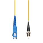 Picture of 50m SC to ST Yellow OS2 Simplex OFNP (Plenum-Rated) SMF Fiber Patch Cable