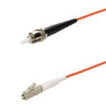 Picture of 100m ST to LC Orange OM2 Simplex OFNR (Riser-Rated) Fiber Patch Cable