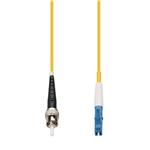 Picture of 1m ST to LC Yellow OS2 Simplex OFNP (Plenum-Rated) SMF Fiber Patch Cable