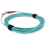 Picture of 4m ST to LC Aqua OM3 Duplex OFNR (Riser-Rated) Fiber Patch Cable