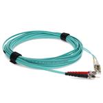 Picture of 4m ST to LC Aqua OM3 Duplex OFNR (Riser-Rated) Fiber Patch Cable