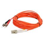 Picture of 4m ST to LC Orange OM1 Duplex OFNR (Riser-Rated) MMF Fiber Patch Cable