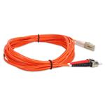 Picture of 6m ST to LC Orange OM1 Duplex OFNR (Riser-Rated) MMF Fiber Patch Cable