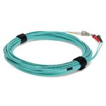 Picture of 8m ST to LC Aqua OM4 Duplex OFNR (Riser-Rated) Fiber Patch Cable